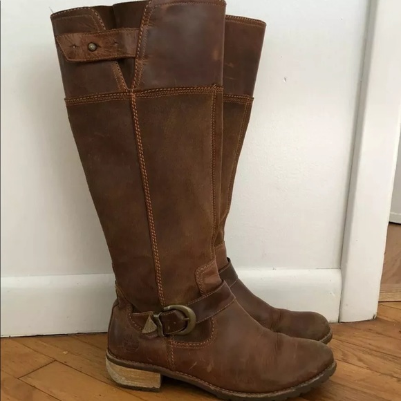 Timberland Savin Hill 8.5 tall Riding Boots Flaws - Picture 2 of 11